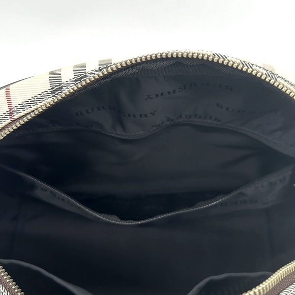 BURBERRY Classic Beige Nova Check Dome Bowler Bag - Picture 11 of 15